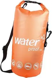 [Dickly] Waterproof Dry Bag Dry Storage Bag Roll Top, 10L, Women Men Backpack Portable for Floating Kayaking Backpacking Sailing Canoe, Orange