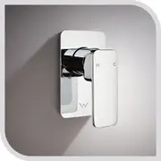 Simplus SS304 Shower Mixer Tap Square Single Handle Head Bath Tub Wall Mount Watermark Chrome