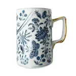 Mottahedeh Sacred Bird & Butterfly Blue Mug