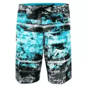 Pelagic Argonaut Stretch Blue Black Reefer Fishing Shorts Boardshorts Sz 38 NEW
