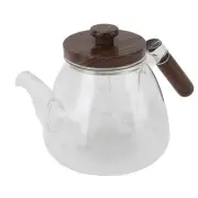 Heatproof Borosilicate Glass Teapot 1000ml Clear Tea Kettle Loose Leaf Tea US