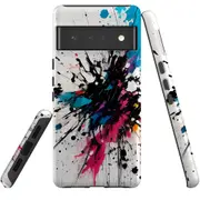 For Google Pixel 6 Pro Tough Protective Cover, Dark Splatter