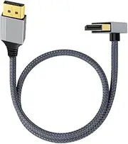 4K 60Hz Display Cable Video Connection,Contra Angled Enhances Connection in Computer Graphics Setting