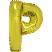 40" LTR Gold P Foil Ballon