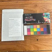 Face Body Paint Palette,20 Colors Professional Non-Toxic Face Painting Oil Makeup Tattoo SFX Artist Halloween Party Face Painting Kit For Kids & Adult 5.9OZ…
