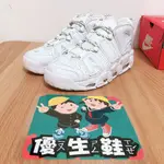 ＊優生鞋＊NIKE AIR MORE UPTEMPO 大AIR 白 全白 高筒 反光 籃球鞋 運動 921948-100