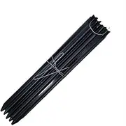 10x 1650mm Star Picket Post, Steel, Fence Post, Gardening, Farming, Construction, 10 Posts per Bundle - 1650mm Black Posts
