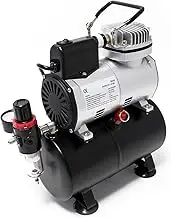 AF186 Airbrush Compressor with Air Tank Start Stop Automatic