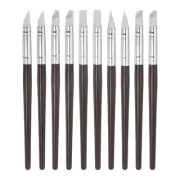 10pcs Clay Sculpting Tool Set, Clay Sculpting Flexible Rubber Tip White