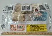 2022 Home Depot Wooden Christmas Train Ornament Kids DIY Workshop Kit w/ Pin