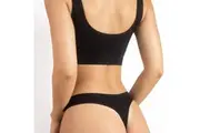 3 Women's Ribbed G-String Thong Mix Pack