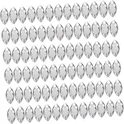 Gadpiparty 200pcs Eye Shaped Rhinestone DIY Handmade Drill Accessories for Dress Decor Flat Back Acrylic Material for Craft Projects Shiny Drill for Clothing and DIY Lovers