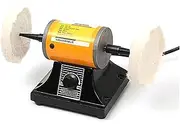 200W Adjustable Speed Mini Polishing Machine For Jewelry Motor Lathe Bench Grinder Kit for Jewelry, Wood, Amber, Metal, Jade