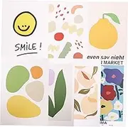 Luxshiny 2 Sets Wall Card Decoration Aesthetic Posters Wall Door Sticker Wall Decor Aesthetic Records for Posters Stickers for Home Decor Greeting Cards Dorm Room Decor Paper Jam
