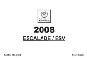 2008 Cadillac Escalade and Escalade ESV Owners Manual SUV User Guide Book (for: Cadillac)