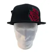 Metal Mulisha Crumble Flexfit Logo Red M/M Hat Cap Black Men's L/XL NWT