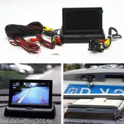 Car Rear View Foldable Monitor Display 4 LED Reverse Parking Camera