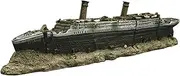 Generic Aquarium Fish Tank Resin Titanic Boat Ship Ornament Landscape Decor Shelter
