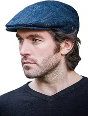 [Mucros Weavers] Irish Trinity Tweed Flat Cap for Men's Made in Ireland