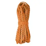 Flat Braided Leather Cord 5mm 10m Orange Craft Strip for Jewelry 32.8ft