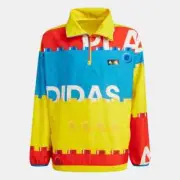 NWT$90 ADIDAS X CLASSIC LEGO Youth Boy's HALF-ZIP WINDBREAKER size XL HP0936