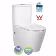 RIMLESS Toilet Suite BACK TO WALL FACED CLOSE COUPLED SOFT CLOSE Seat matte pink