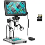 7‘’ Digital Microscope 1200X Zoom 12MP Electronic Microscopes Camera Magnifier
