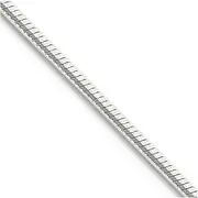 [JewelryWeb] 925 Sterling Silver Solid Polished 1.25mm Octagonal Snake Chain Lobster Claw Jewelry Gifts for Women - Length Options: 41 46 51 76