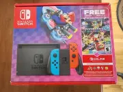 Brand New Nintendo Switch Mario Kart 8 32 GB with 2 Joy-Con Controllers, Black