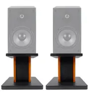 8” Wood Bookshelf Speaker Stands For Dayton Audio B652 6.5" Bookshelf Speakers