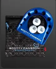Scotty Cameron Scotty Blue Metal PUTTING CUP & 3 ProV1 Balls PREORDER