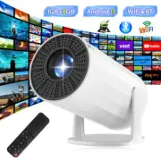 4K Mini Projector Android 11 LED 1080P WiFi Bluetooth UHD Portable Home Theater