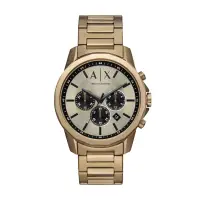 在飛比找博客來優惠-A│X Armani Exchange 溫紳品格三眼計時腕錶
