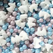 UNICORN SPRINKLES, Birthday Cake Decoration, Naturally Colored Edible Candy