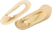 [WOFASHPURET] Men's Women's Orthotic Socks 3d Padded Boat Socks for Arch Support Comfortable Liner Non-slip Sole Low Cut for (bright Skin)