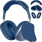 [AIRSPO] Silicone Case Cover for AirPods Max Headphones, Airpod Max Silicone Cover/Anti-Scratch Ear Pad Case Cover/Headband Cover for Apple AirPods Max, Accessories Cases (Blue), (ASC113-BL)