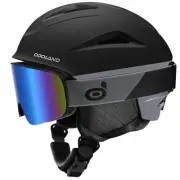 Odoland Ski Helmet, Snowboard Helmet with Ski Goggles, Audio Compatible, Shoc...