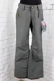 686 Crystal Snowboard Shell Pants, Women's Large, Charcoal Heather Gray New