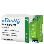 Shelly Pro Dimmer 2PM Smart Relay - Compact Smart Home Dimmer 200W Green