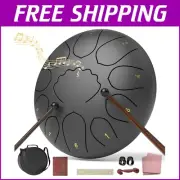 Meditation Steel Drum 8 Inches: 11 Notes Handpan with Carry Bag & Mallets