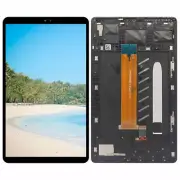 For Samsung Galaxy Tab A7 Lite 8.7 T220 WiFi LCD Display Touchscreen Frame Black
