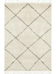 Saffia Natural Diamonds Plush Boho Rug