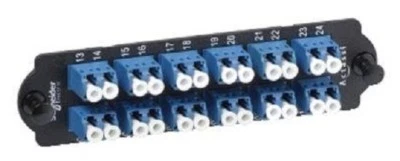 Clipsal ACTASSI FIBRE OPTIC FRONT ADAPTER PLATE With 12xLC Duplex SM Adapters