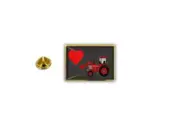 pins pin's badge metal lapel hat button i love tractor