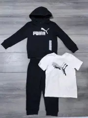 Puma Outfit Boys XXS 3-4 Hoodie Sweat Pants T-Shirt 3-Piece Athletic Sports