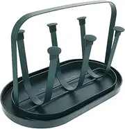 RORPOIR Cup Holder Bottle Organizer Clothes Hanger Rack Bottle Hook Coffee Cups Milk Bottle Coffee Mug Coat Hanger Bottle Drying Organizer Cup Draining Stand Cup Organizer Iron Green