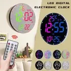 Digital Wall Clock, Digital ClockAdjustable Brightness LargeDisplay Alarm E9R5