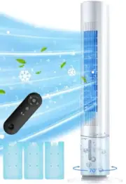 2024 Upgraded Swamp Cooler Air Conditioner w/Cooling Mode, 3 Speeds, Smart Timer
