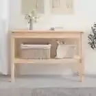 Pine Wood Console Table Hallway Entry Side Wooden Dressing Display Desk Shelf