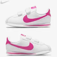 在飛比找蝦皮購物優惠-NIKE Cortez Basic SL 白 桃紅 魔鬼氈 